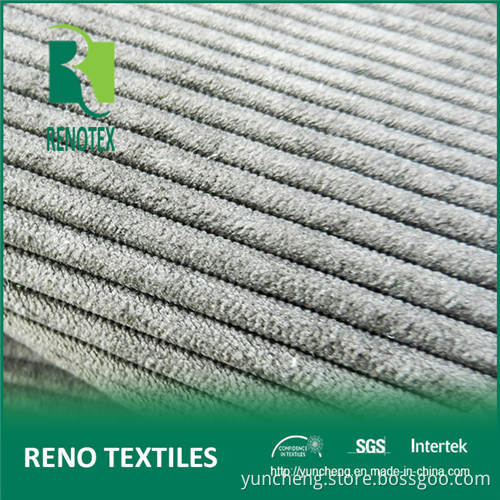 87% Polyester 13% Nylon Microfiber Solid Dyed Garment Upholstery Material 8 Wale Corduroy Fabric